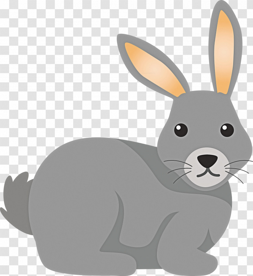 Rabbit Rabbits And Hares Cartoon Hare Snowshoe Hare Transparent PNG