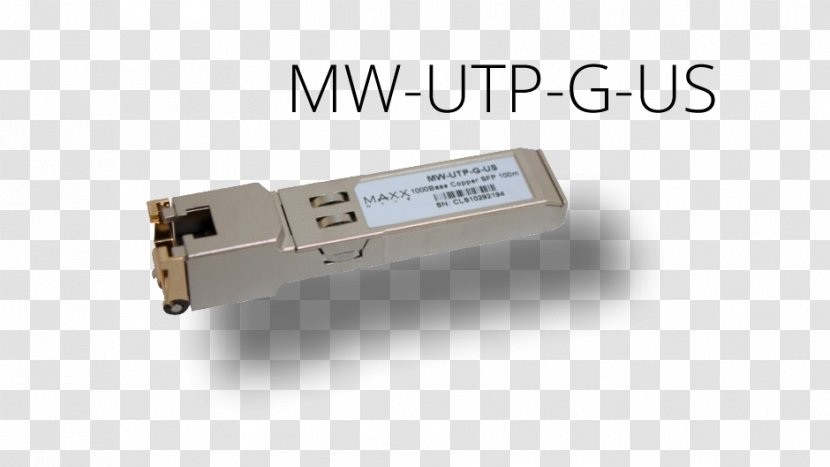 Small Form-factor Pluggable Transceiver Gigabit Ethernet Twisted Pair - Hot Swapping - Formfactor Transparent PNG
