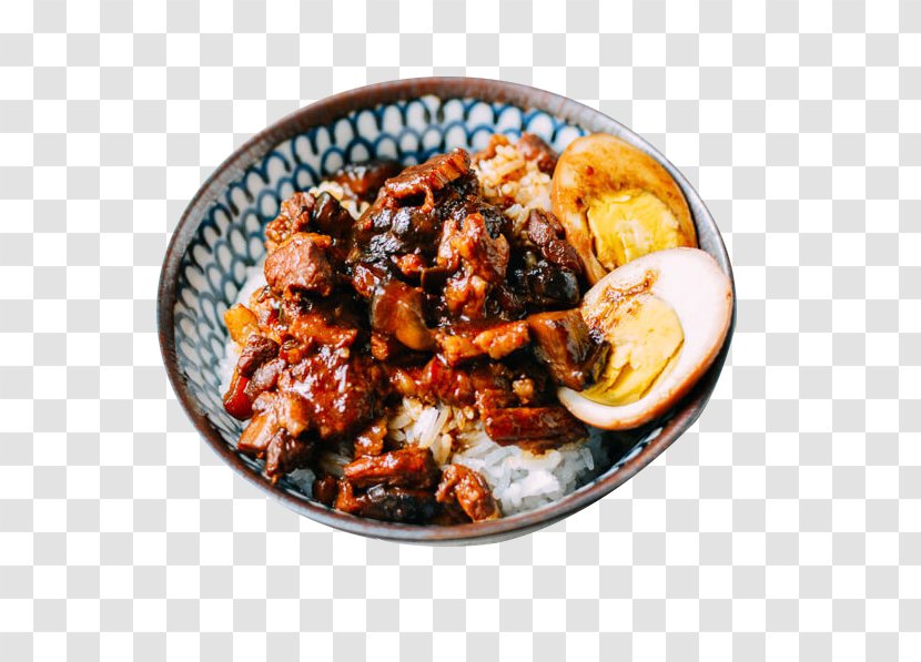Taiwanese Cuisine Minced Pork Rice Red Braised Belly Chinese Asian - Flavored With Meat Spiced Corned Egg Transparent PNG