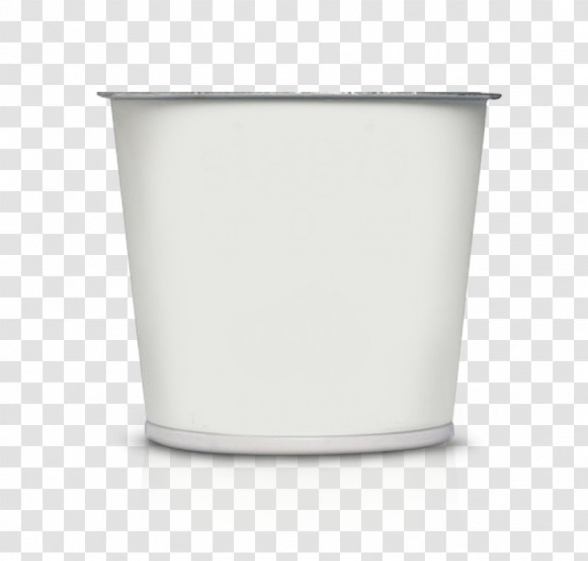 Flowerpot Angle - White - Yogurt Cups Transparent PNG