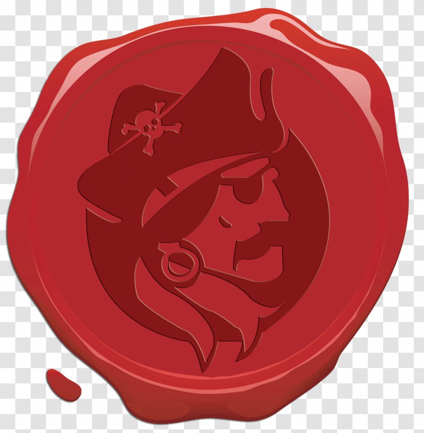 Sealing Wax Rubber Stamp 2017 Tybee Island Pirate Fest Seal - Red Transparent PNG