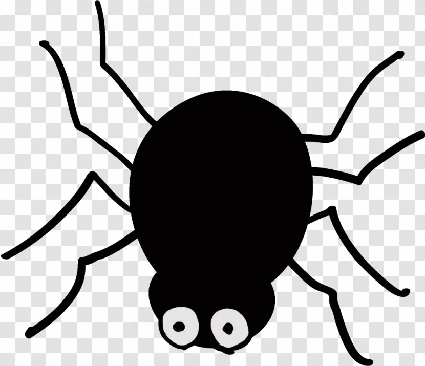 Black Head Insect Pest Cartoon - Arachnid Transparent PNG