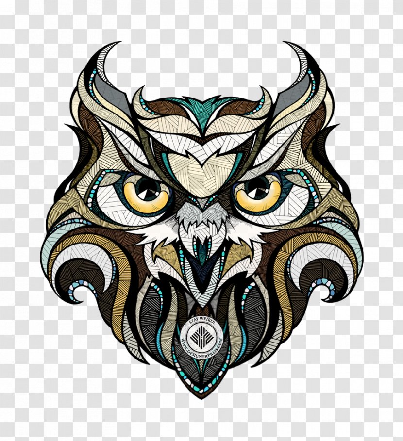 Owl Drawing - Wall Decal - Hand-painted Transparent PNG
