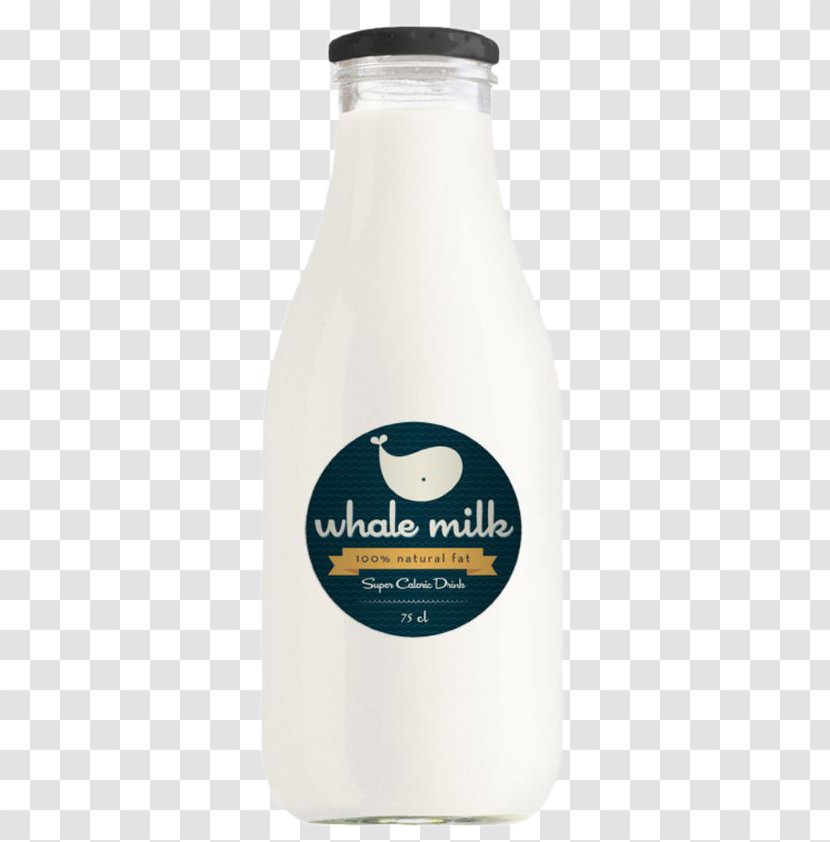 Milk Bottle Packaging And Labeling Whale - Yoghurt Transparent PNG