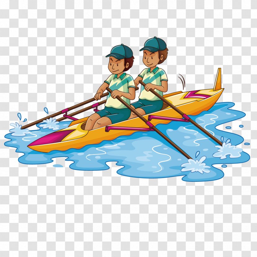 Rowing Kayak Stock Photography Clip Art - Twins Transparent PNG