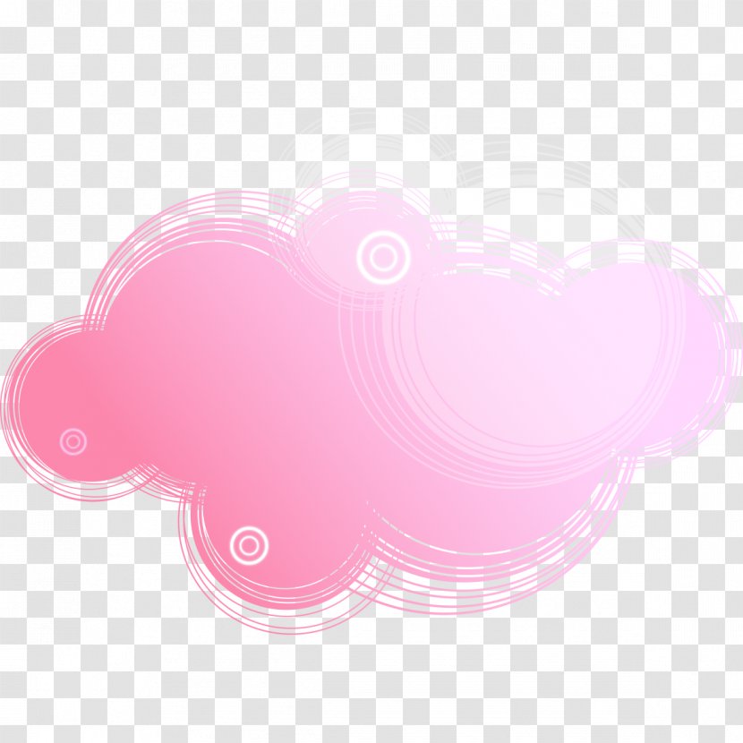 Pink Download Circle - Mist Of Science And Technology Transparent PNG