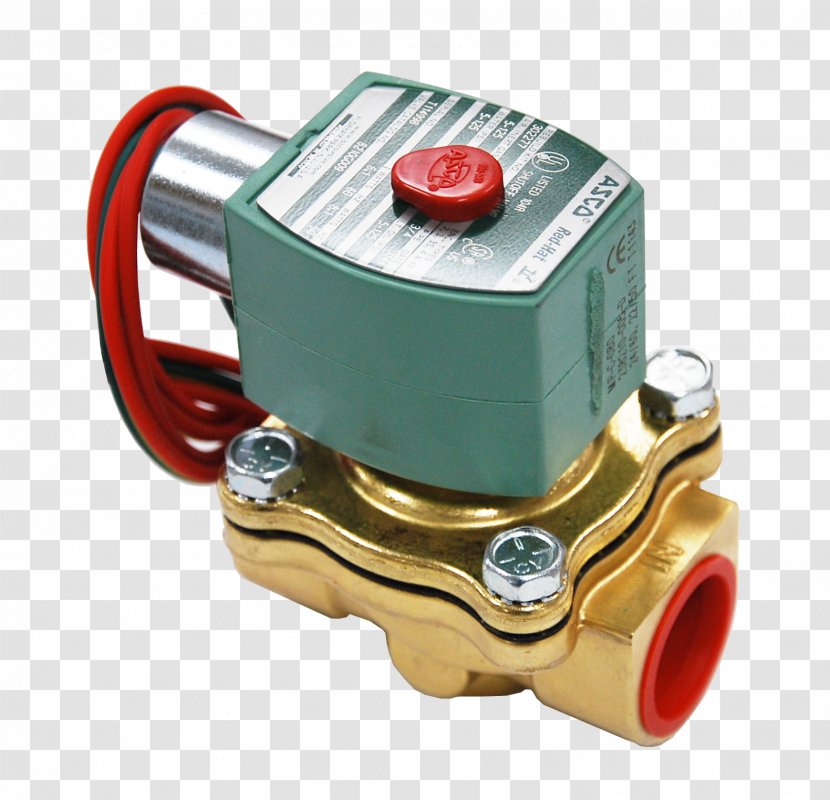 Solenoid Valve Air-operated Diagram - Calalog Transparent PNG