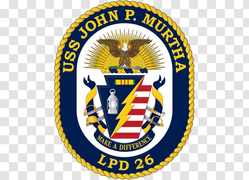 USS John P. Murtha United States Navy San Antonio-class Amphibious Transport Dock - Gold Medal Transparent PNG