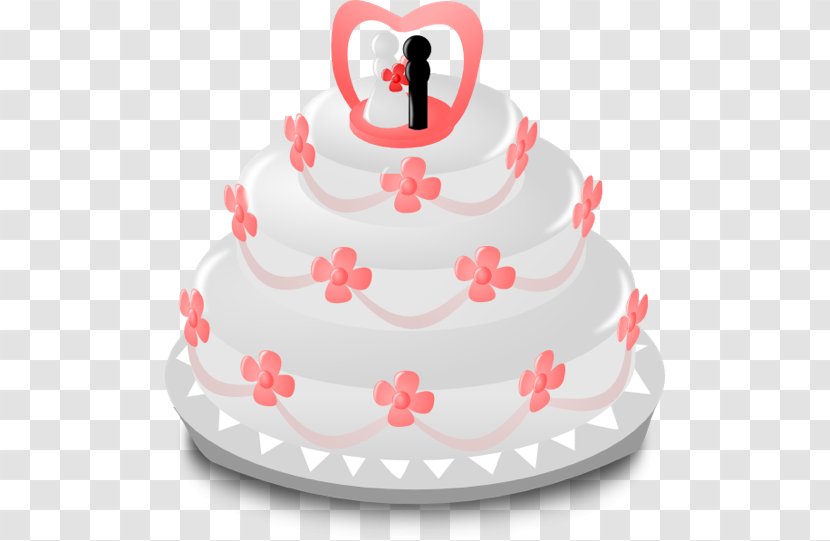 Wedding Invitation Cake Bridegroom Clip Art - Birthday - PINK CAKE Transparent PNG