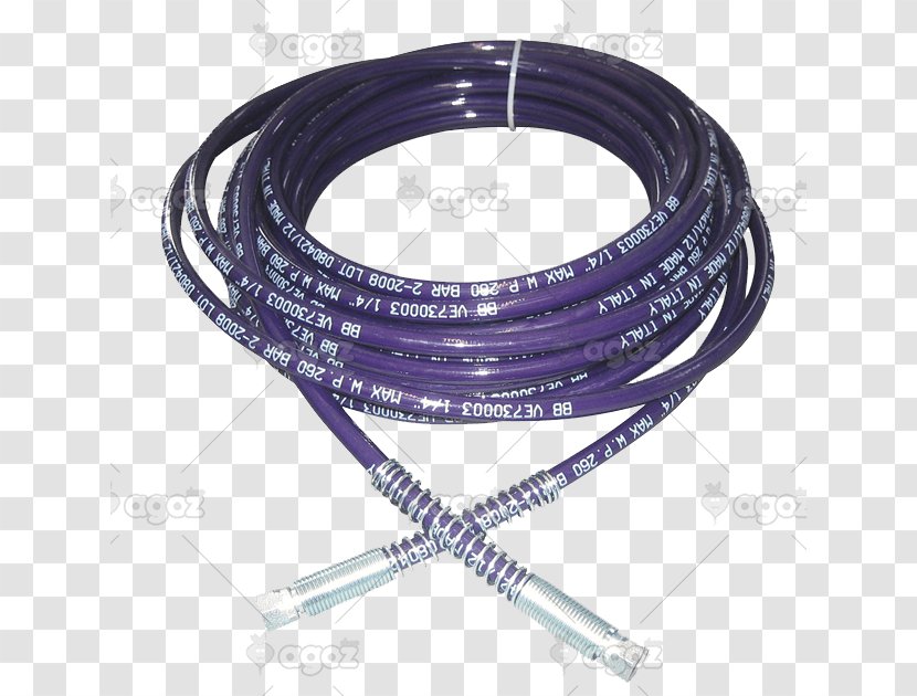 Pipe Glass Fiber Piping Hose Clamp Coaxial Cable - Purple - Tubi Tv Transparent PNG