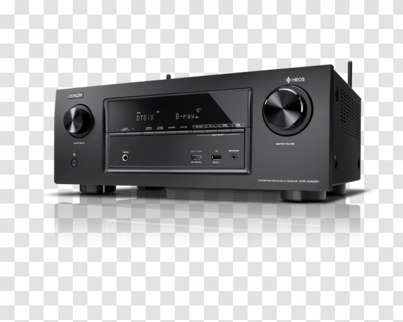 Denon AVR-X3400H 7.2 Channel AV Receiver AVR-X2300W Dolby Atmos - Avrx2300w Transparent PNG