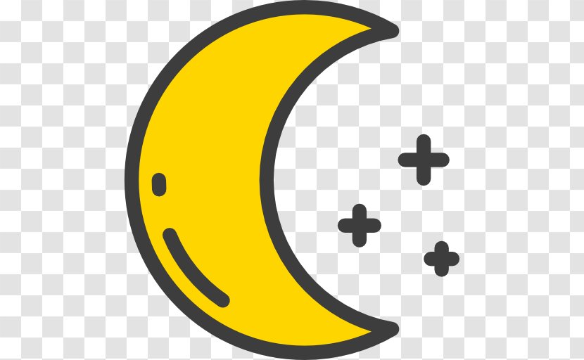 Meteorology Lunar Phase Icon - Yellow - Moon Transparent PNG