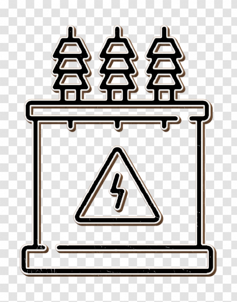Electrician Tools And Elements Icon Transformer Icon Power Icon Transparent PNG