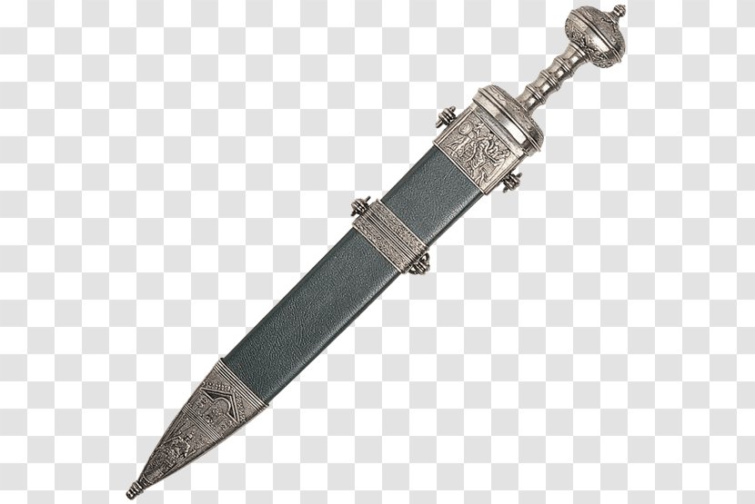 Ancient Rome Roman Empire Gladius Sword Spatha - Bowie Knife Transparent PNG