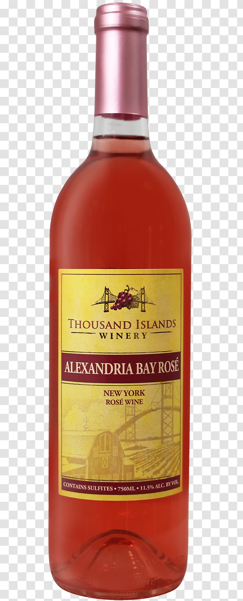 Alexandria Bay Thousand Islands Winery Liqueur - Bottle - Wine Transparent PNG