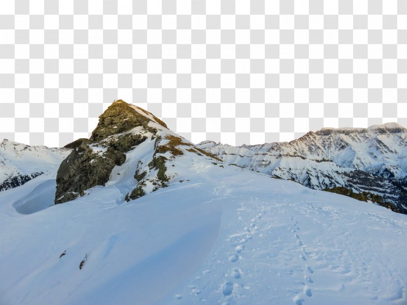 Mountainous Landforms Mountain Snow Glacial Landform Geological Phenomenon - Ridge - Massif Nunatak Transparent PNG