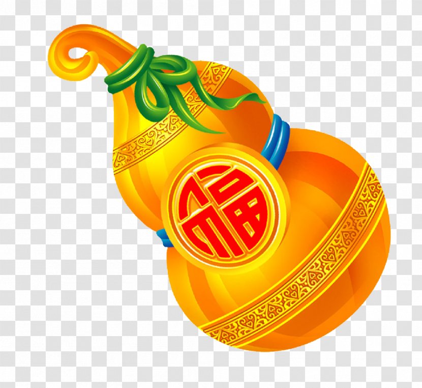 Bao Hu Lu Image Calabash Illustration - Fruit - Flat Transparent PNG