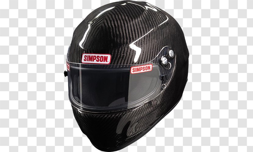 Motorcycle Helmets Simpson Performance Products Racing Helmet Carbon Fibers - Devil Rays Transparent PNG