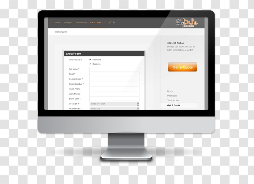 Web Design Business Website Builder - Display Device Transparent PNG