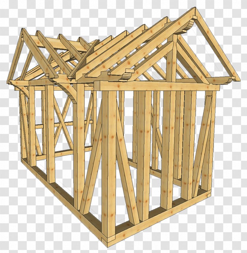 Lumber Timber Framing Porch Oak - Shed - Outdoor Structure Transparent PNG