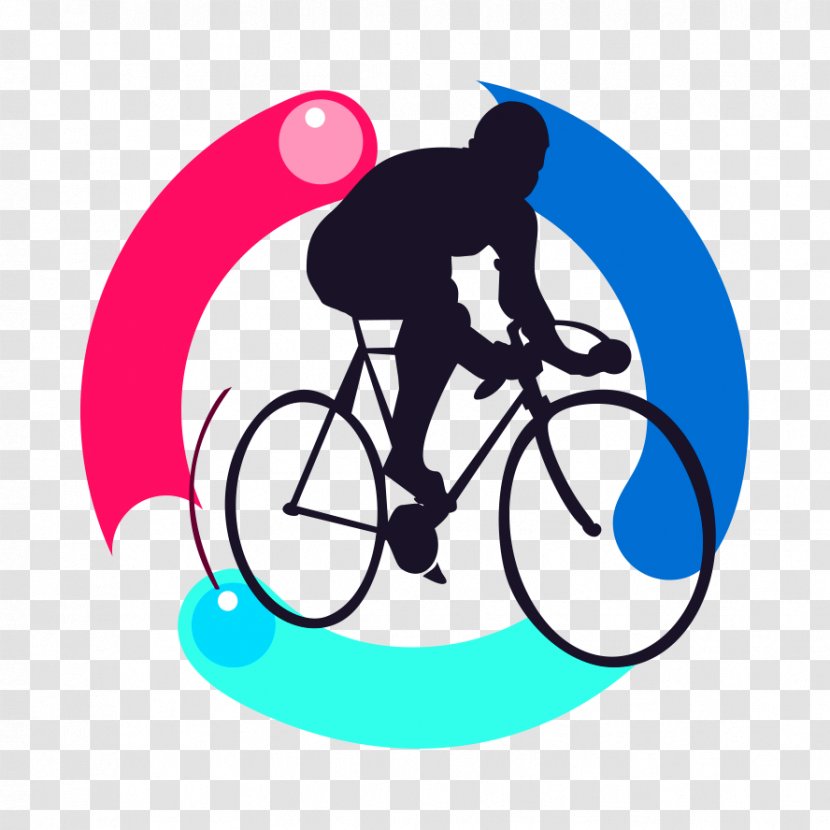 Free Bike To Pull Material Silhouette Figures - Racing Bicycle - Part Transparent PNG