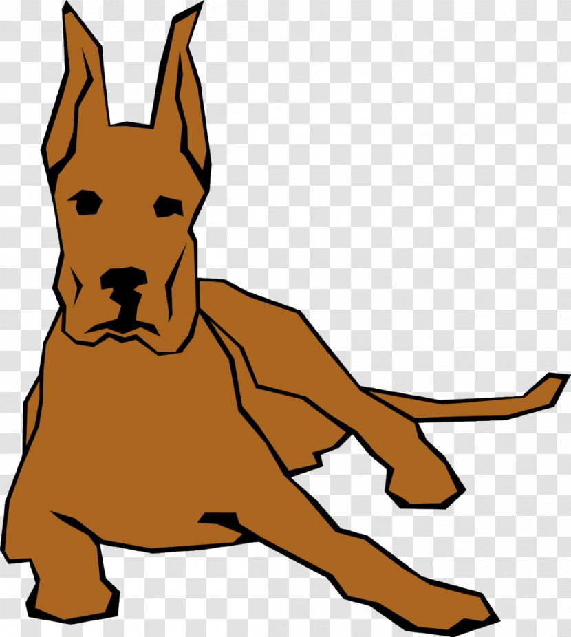 Great Dane Drawing Line Art Clip - Dog Park Transparent PNG