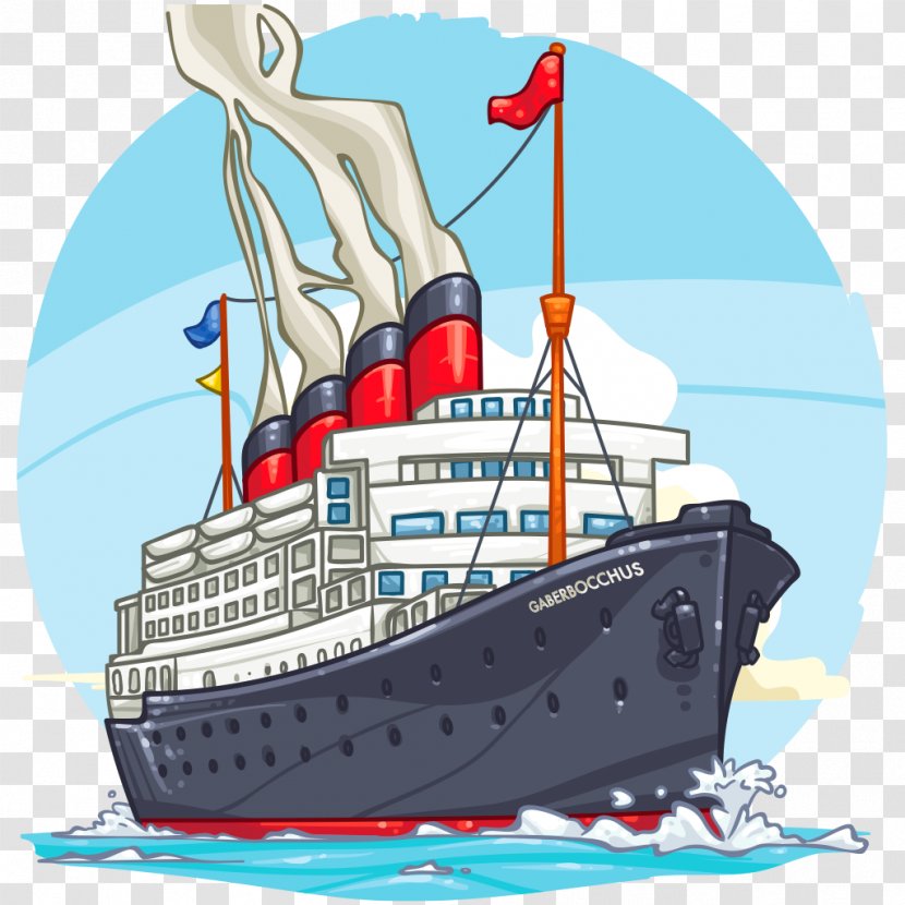 Ship Of The Line Cartoon Cruise Boat - Caravel Transparent PNG