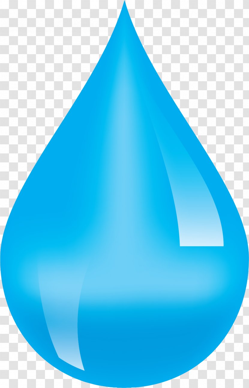 Drop Crystal - Blue - Teal Transparent PNG