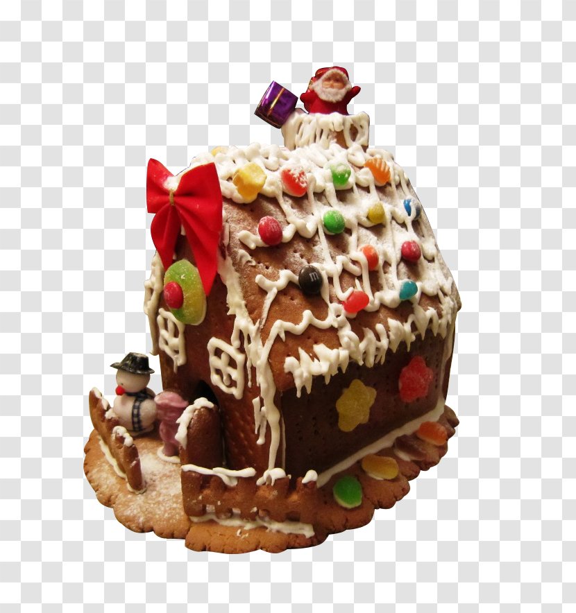 Gingerbread House Ginger Snap Fruitcake Chocolate Cake Transparent PNG