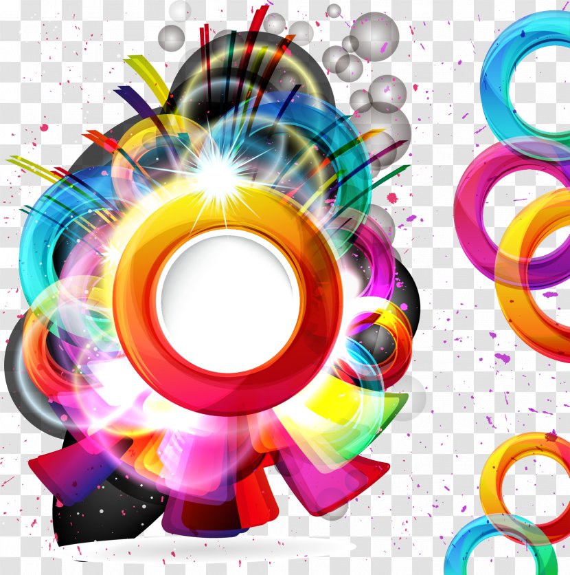 Circle Graphic Design Euclidean Vector - Poster - Background Gorgeous Ring Transparent PNG