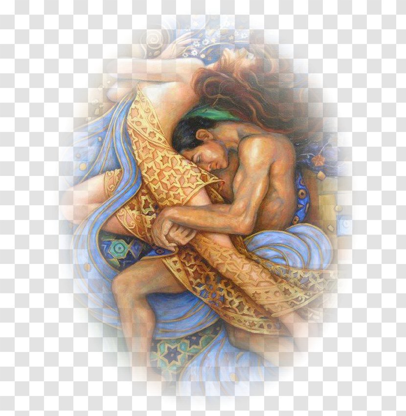 Mermaid In Blue Jigsaw Puzzles Love Puzzle Legendary Creature Castorland - Cartoon - Adam And Eve The Garden Of Eden Transparent PNG