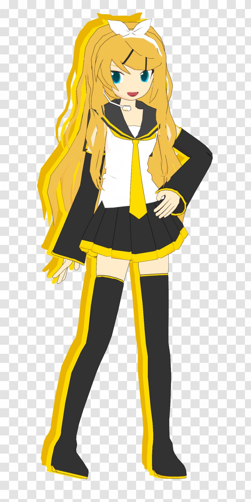 MikuMikuDance Kagamine Rin/Len Download - Cartoon - Watercolor Transparent PNG