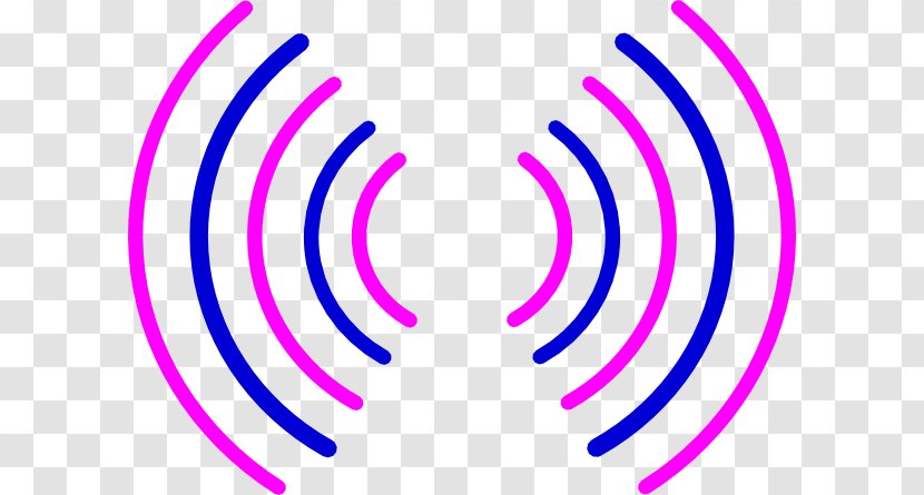 Clip Art Radio Wave Openclipart Frequency - Purple - Pink Transparent PNG