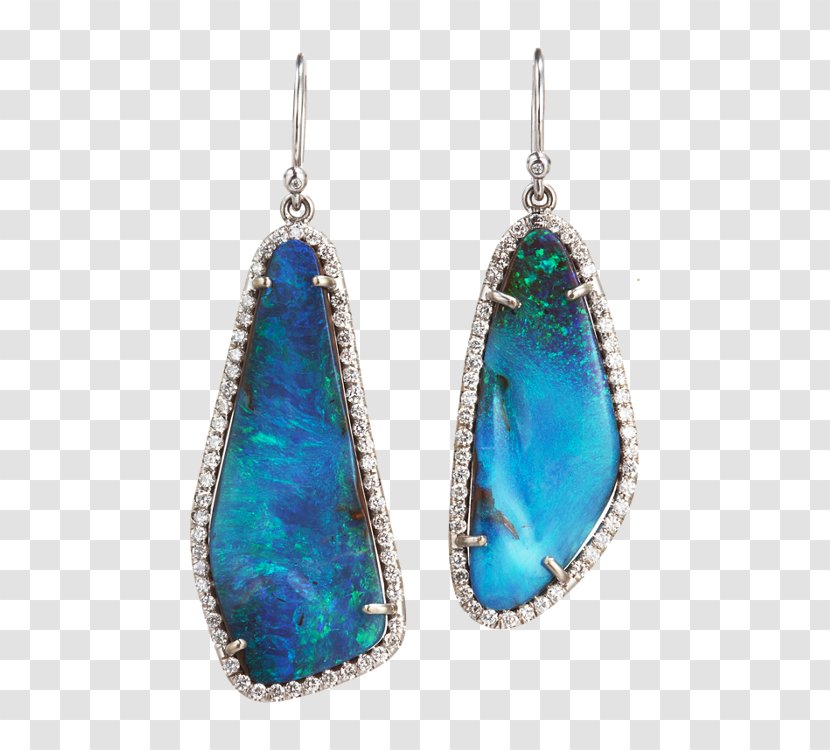 Earring Opal Turquoise Charms & Pendants - Boulder Earrings Transparent PNG