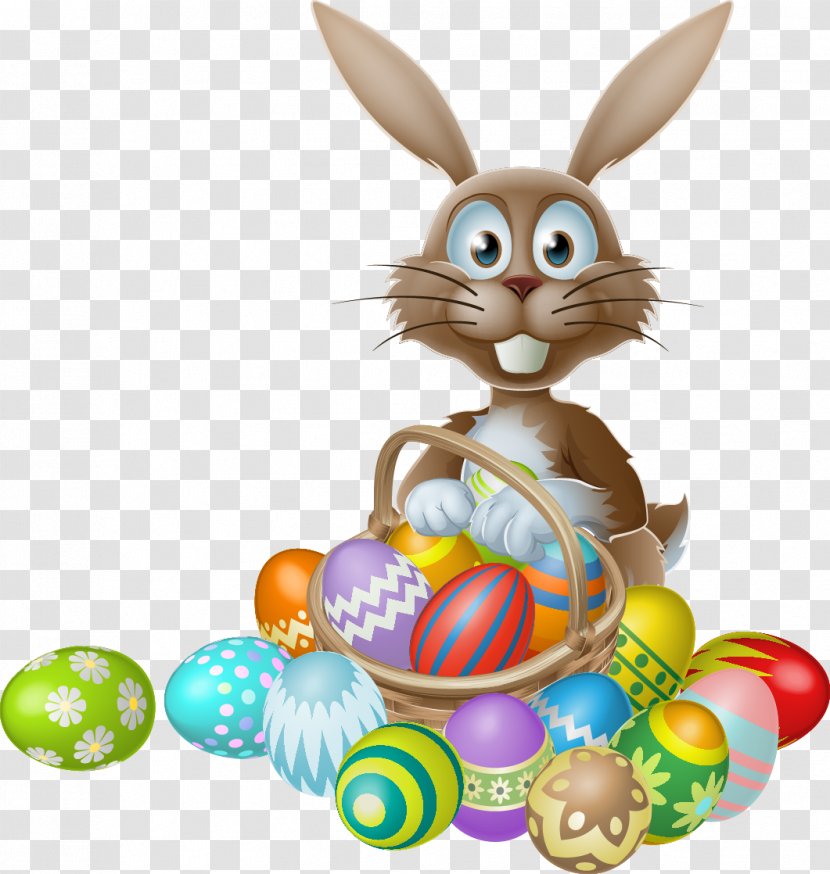 Easter Bunny Rabbit Egg Hunt - Royaltyfree Transparent PNG