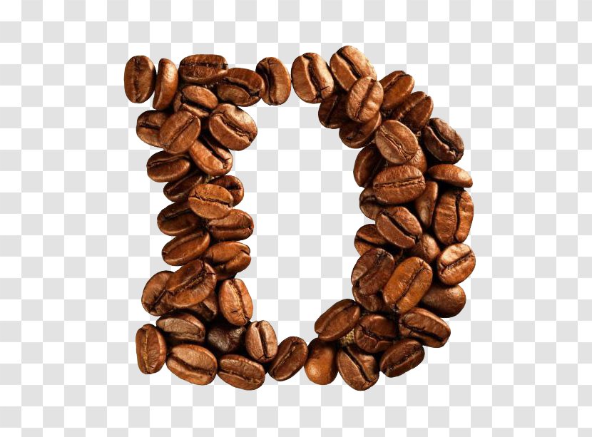 Coffee Espresso Cappuccino Cafe Alphabet - Bean - D Transparent PNG