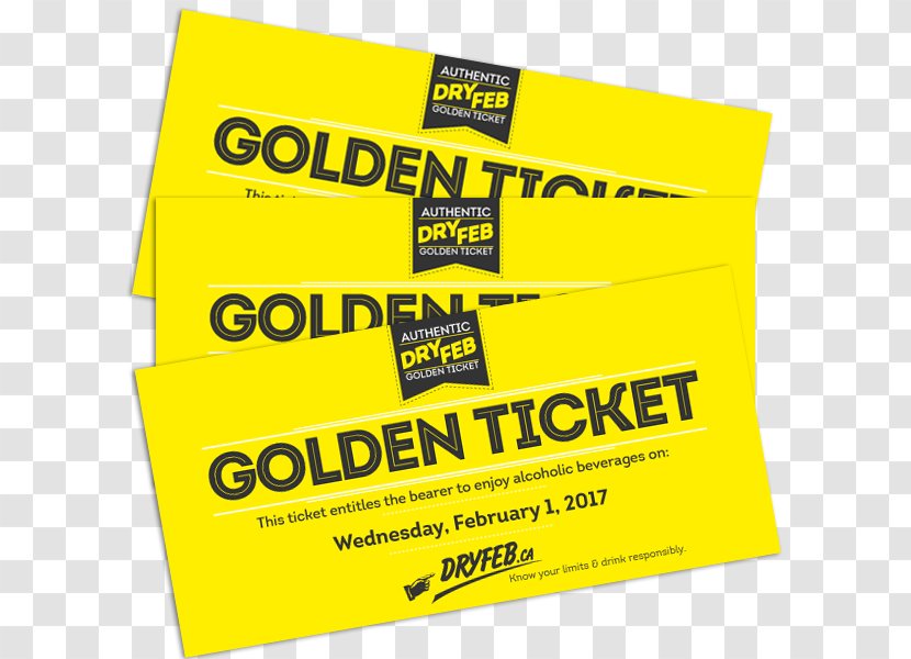 Fundraising February Brand Font - Cancer - Golden Ticket Transparent PNG