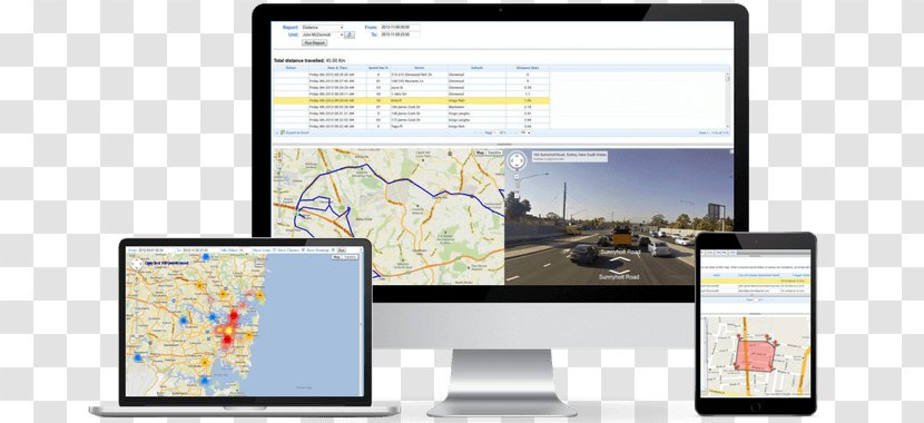 Fleet Management Software Vehicle Tracking System Organization - Display Device - Geotab Transparent PNG