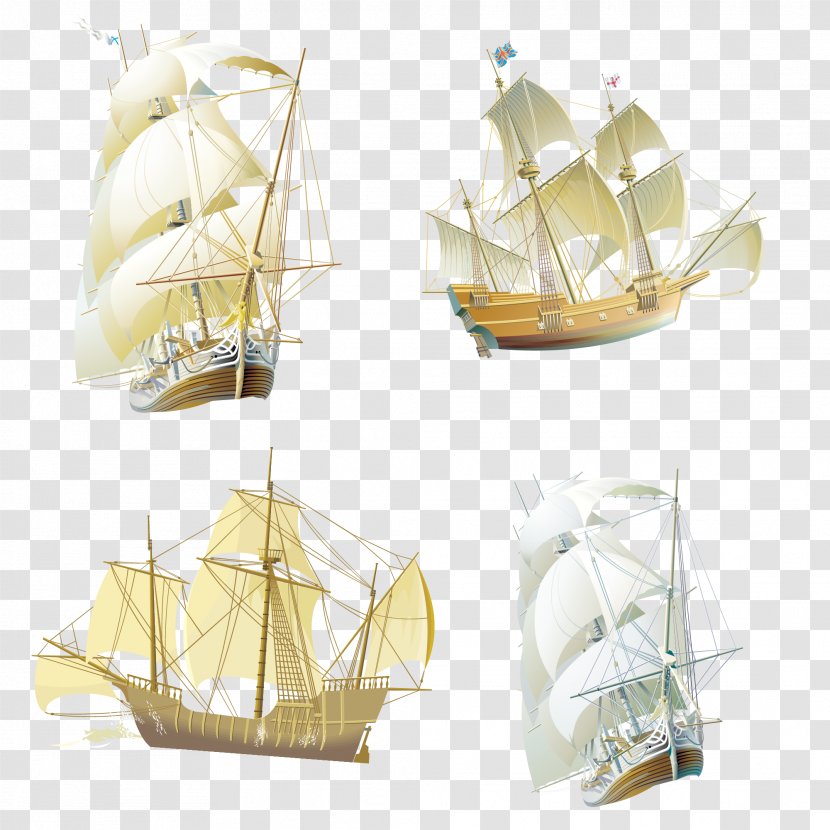 Euclidean Vector Material Vecteur - Ship - Sailing Collection Transparent PNG