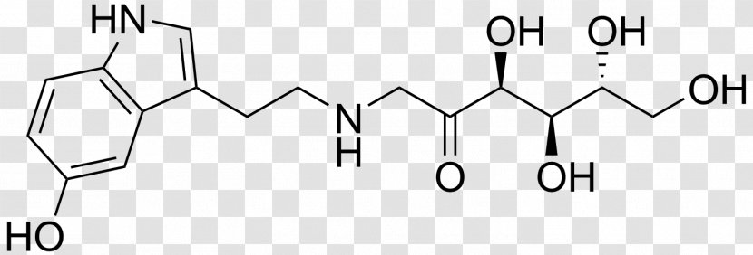 Skeletal Formula Chemical Compound EDDS Molecular - Silhouette - Serotonin Transparent PNG