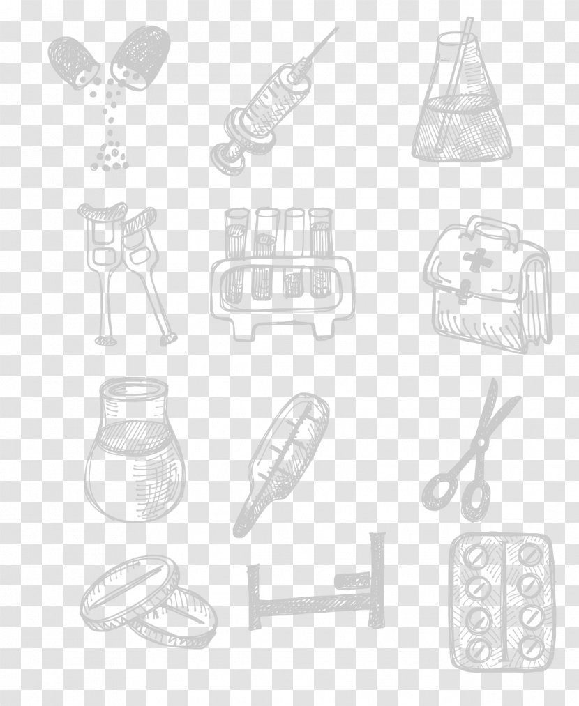 Drawing Download - Paper - Chalk Painted Hospital Tool Transparent PNG
