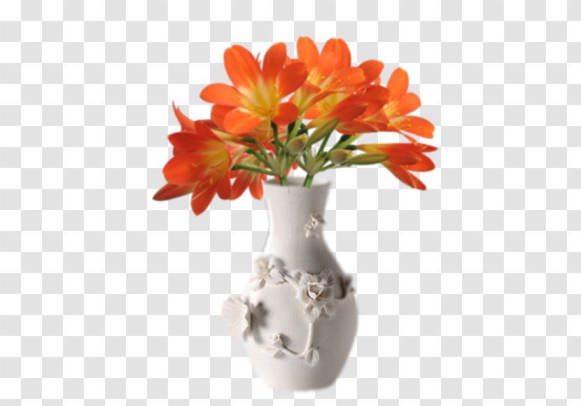 Floral Design Vase Flower Bouquet Cut Flowers - Orange Transparent PNG