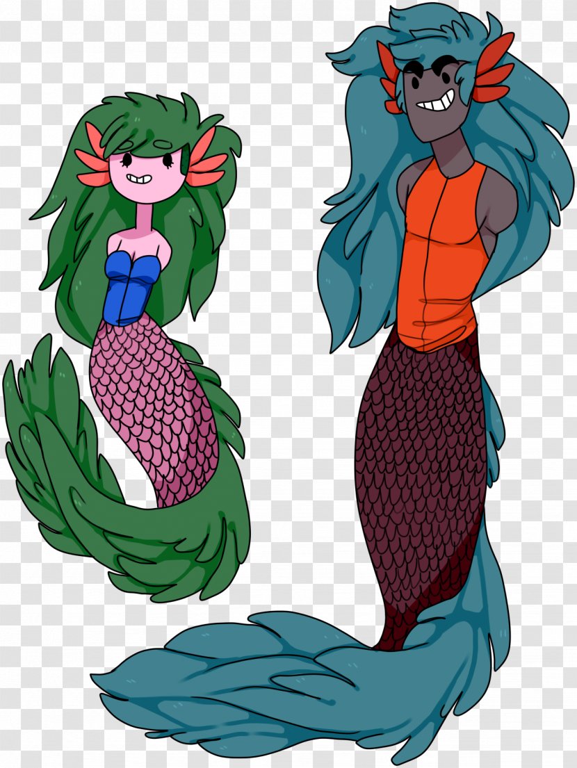 Mermaid Illustration Cartoon Supervillain Costume - Moss Balls Transparent PNG