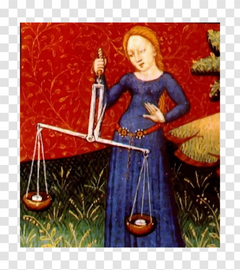 Libra Lady Justice Measuring Scales Zodiac Astrology Transparent PNG