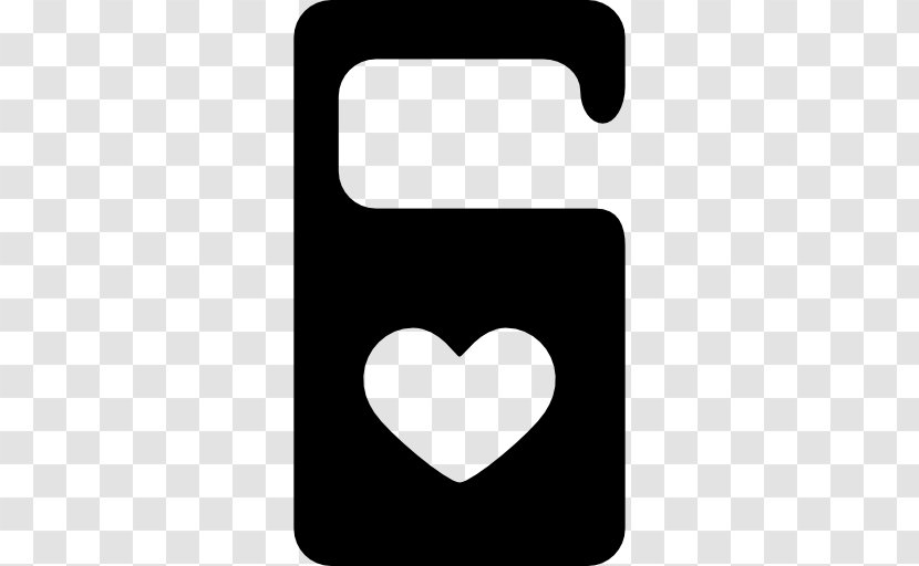Silhouette Door Hanger - Black Transparent PNG