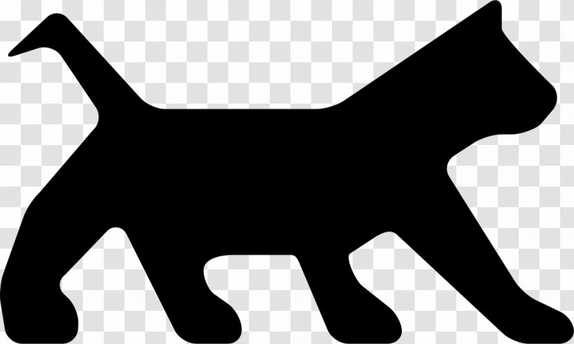 Cat Dog Black Silhouette Clip Art - Like Mammal Transparent PNG