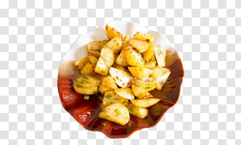 French Fries Patatas Bravas Fried Chicken Home Potato - Vegetarian Food - Chips With Salt And Pepper Transparent PNG