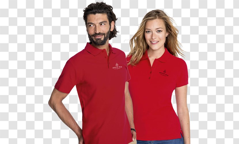 T-shirt Polo Shirt Piqué Sleeve - T - Red Transparent PNG