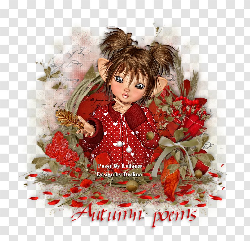 Christmas Ornament Brown Hair Character - TAK Transparent PNG