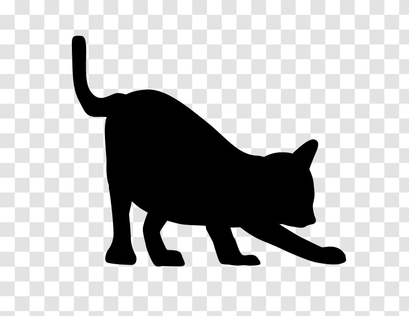 Black Cat Domestic Short-haired Whiskers Clip Art - Puma Transparent PNG